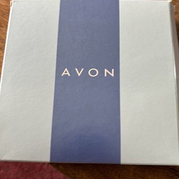 New old stock sleek gold tone AVON collar necklace & earrings 2001 - Picture 6 of 10